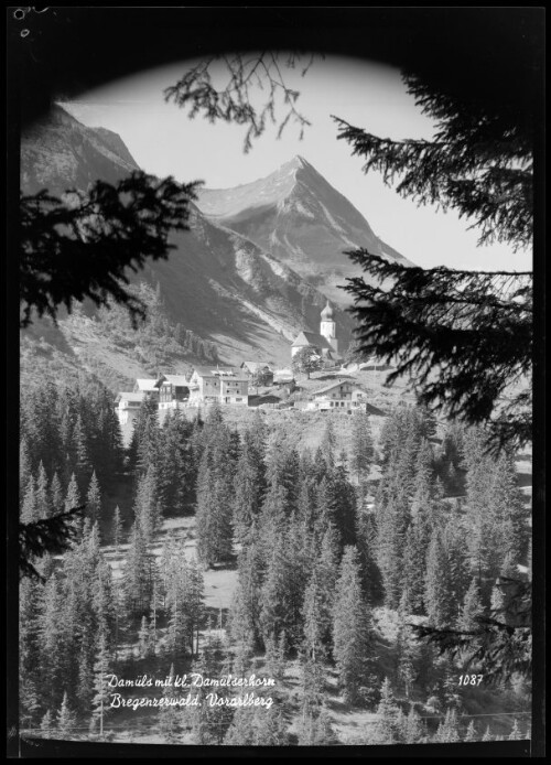 Damüls mit kl. Damülserhorn Bregenzerwald, Vorarlberg