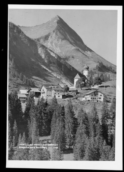 Damüls mit kleinem Damülserhorn Bregenzerwald Vorarlberg