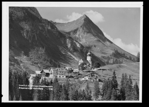 Damüls mit kleinem Damülserhorn Bregenzerwald Vorarlberg