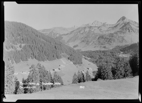 Damüls 1450 m gg. Zaferhorn 2107 m Bregenzerwald