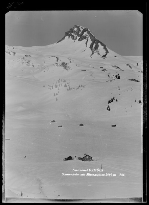 Ski-Gebiet Damüls : Sonnenheim mit Mittagspitze 2097 m