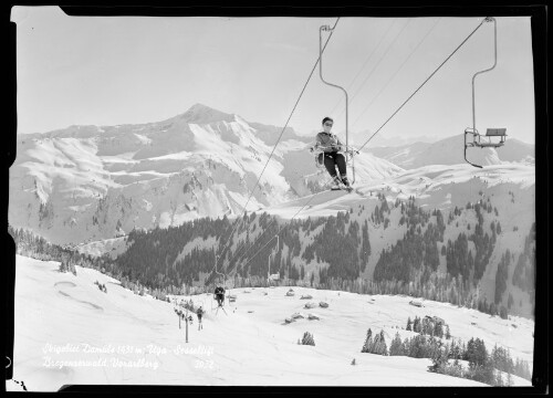 Skigebiet Damüls 1431 m. Uga-Sessellift Bregenzerwald Vorarlberg