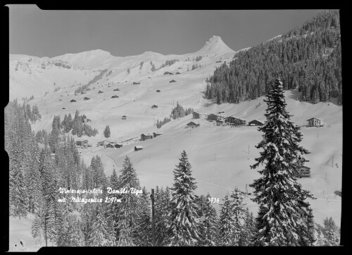 Wintersportplatz Damüls-Uga mit Mittagspitze 2097 m