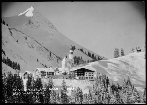 Wintersportplatz Damüls 1450 m Breg. Wald Vlbg.