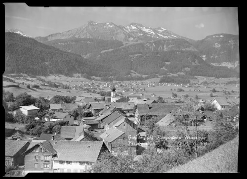 [Egg] Großdorf geg. Hangspitze u. Firstgruppe Bregenzerwald