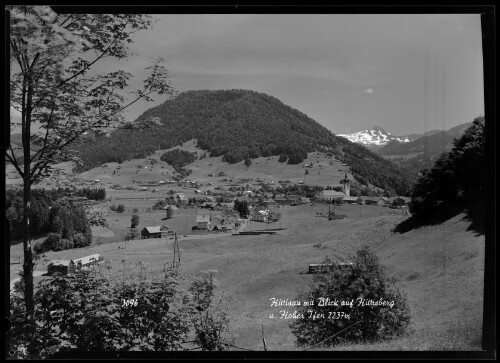 Hittisau mit Blick auf Hittisberg u. Hoher Jfen 2237 m