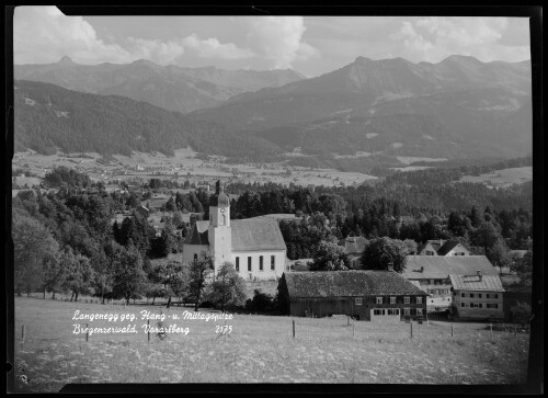 Langenegg geg. Hang- u. Mittagspitze Bregenzerwald, Vorarlberg