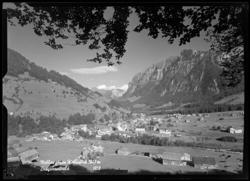 Mellau gegen Kanisfluh 2047 m Bregenzerwald