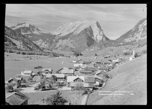 Schoppernau mit Kanisfluh 2047 m Bregenzerwald Vorarlberg