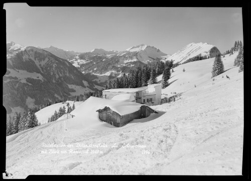 Mittelstation der Didamskopfbahn Au - Schoppernau mit Blick zur Kanisfluh 2047 m