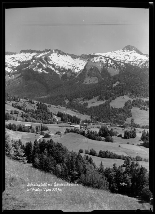 Sibratsgfäll mit Gottesackerwände u. Hoher Jfen 2237 m