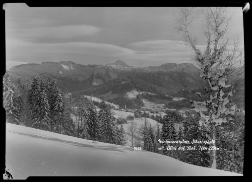 Wintersportplatz Sibratsgfäll mit Blick auf Hoh. Jfen 2231 m