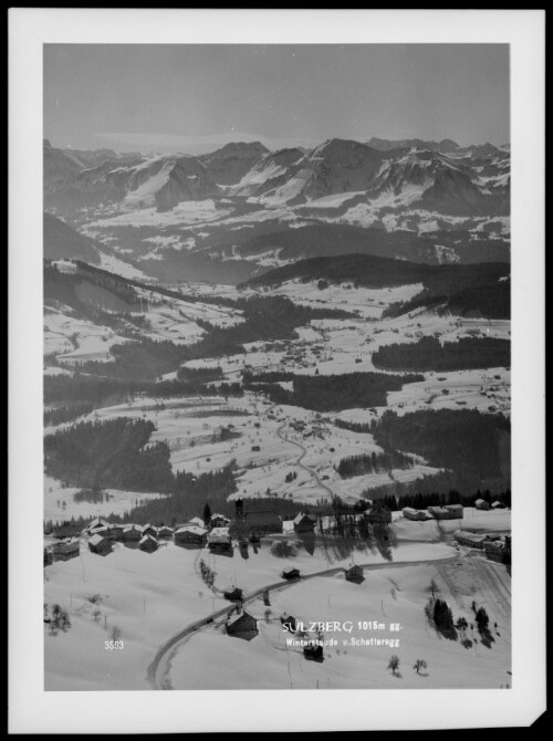 Sulzberg 1015 m gg. Winterstaude u. Schetteregg