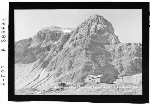 Memminger Hütte 2242 m gegen Seeköpfe