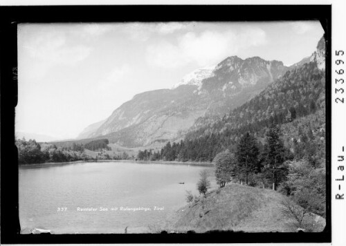 Reintaler See mit Rofangebirge, Tirol : [Reintalersee bei Kramsach gegen Rofangruppe mit Pletzachkogel und Vorderem Sonnwendjoch]