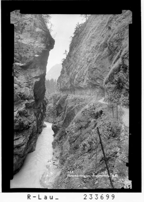 Tiefenbachklamm, Brandenberg, Tirol