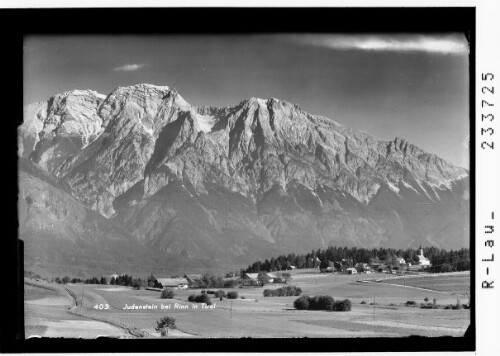 Judenstein bei Rinn in Tirol : [Judenstein mit Blick zum Bettelwurf]
