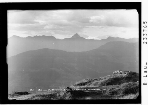 Blick vom Markbachjoch 1530 m, auf Rettenstein, Wildschönau, Tirol