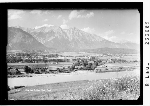 Mils bei Solbad Hall, Tirol : [Hall mit Mils gegen Bettelwurf und Hochnisslspitze]