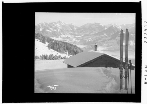 [Blick vom Bödele gegen den Vorderwald mit Hochgrat, Siplingerkopf und Bleicherhorn]