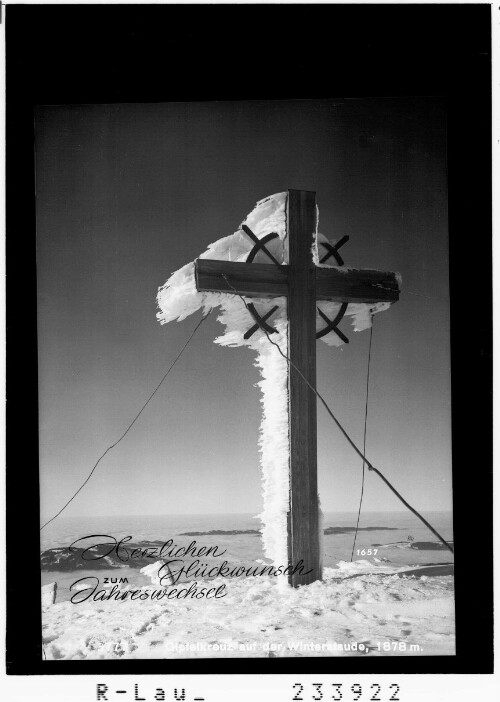 Gipfelkreuz auf der Winterstaude, 1878 m