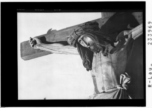 [Kunst in Österreich - spätgotisches Kruzifix in der Kirche Maria Laach, Niederösterreich]