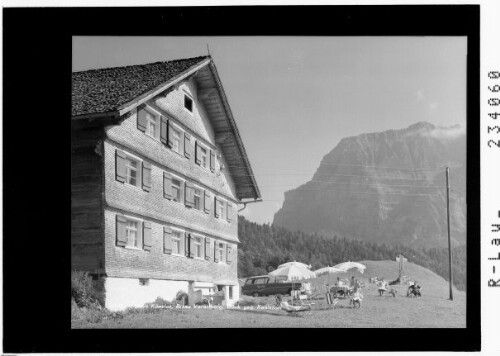 Haus Künzler, Bizau, Vorarlberg, Blick gegen Kanisfluh
