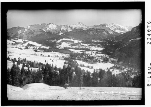 Gottesackerwände und Hoher Ifen : [Skilift beim Gasthof und Skiheim Mennel bei Sibratsgfäll]