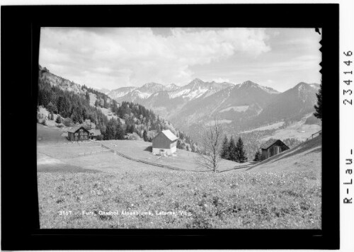 Furx, Gasthof Alpenblume, Laterns / Vorarlberg : [Gasthaus Alpenblume auf Furx / Zwischenwasser / gegen Laternsertal und Walserkamm]