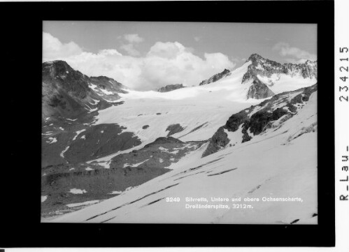 Silvretta / Untere und Obere Ochsenscharte - Dreiländerspitze 3212 m
