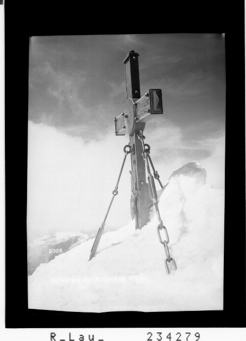Gipfelkreuz am Gr. Glockner 3798 m