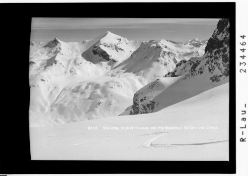 Silvretta / Vadret Chalaus mit Piz Minschun 3072 m und Ortler