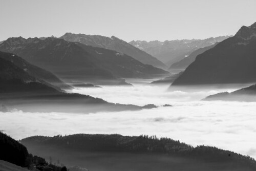 Nebelmeer in Dünserberg