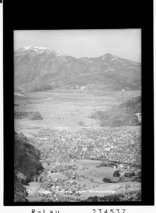 Götzis - Vorarlberg - gegen Schweizerberge : [Götzis gegen Alpsteingruppe mit Säntis]