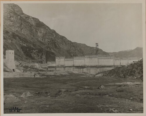 Gesamtansicht Staumauer vor Einstau