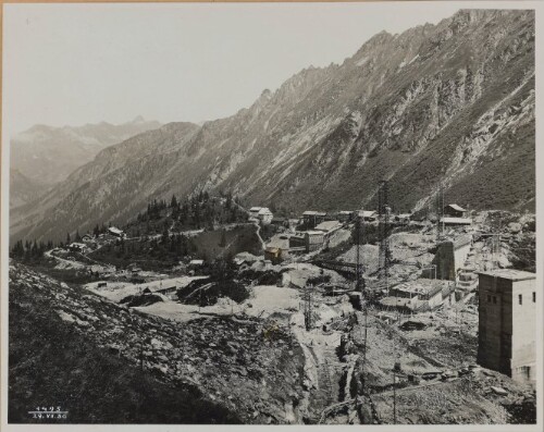 Stau. Vermunt, Baustelle