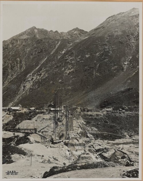 Stau. Vermunt, Baustelle von Westen