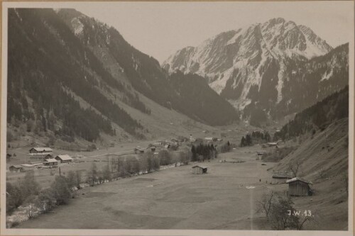 Partenen, links Illufer, Bauplatz Krafthaus und Ausgleichsbecken