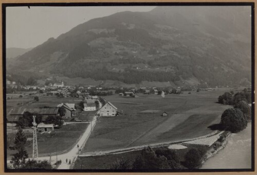 Schrunserfeld, Baustelle Bahnhof Tschagguns