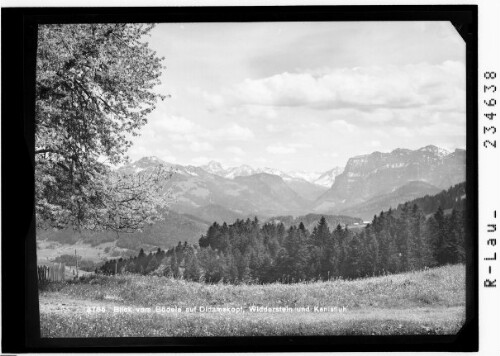 Blick vom Bödele auf Didamskopf - Widderstein und Kanisfluh