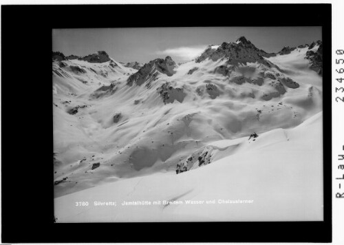 Silvretta / Jamtalhütte mit Breitem Wasser und Chalausferner