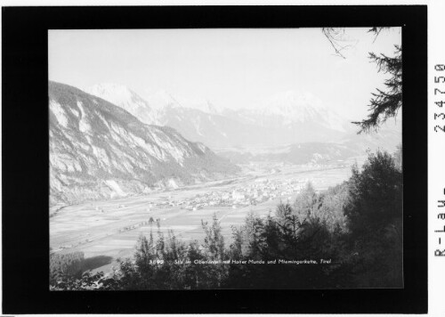 Silz im Oberinntal mit Hoher Munde und Miemingerkette / Tirol : [Silz gegen das Mieminger Gebirge mit Hochplattig - Hochwand und Hoher Munde]