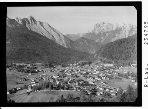 Luftkurort Seefeld 1200 m mit Karwendelgebirge / Tirol