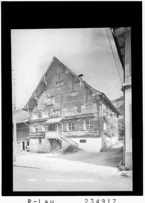 Rheintalhaus in Schnifis / Vorarlberg : [Walgauhaus]