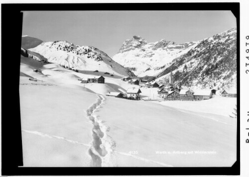 Warth am Arlberg mit Widderstein