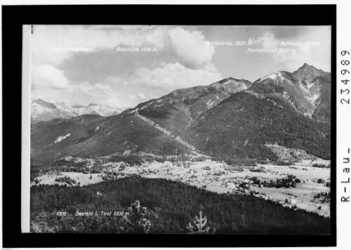 Seefeld in Tirol 1200 m : [Seefeld gegen Karwendelgebirge mit Vomperkette und Reitherspitze]