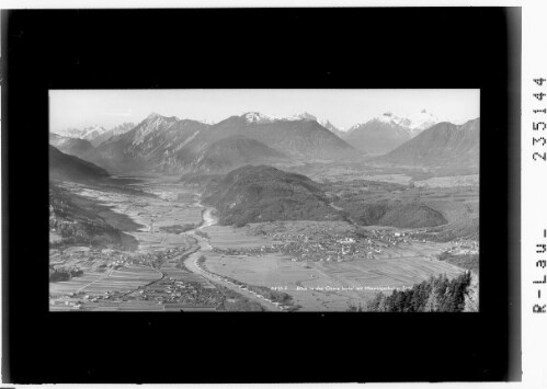 Blick in das Obere Inntal mit Miemingerkette / Tirol : [Blick in das Obere Inntal mit dem Mieminger Plateau gegen Hohen Riffler - Tschirgant - Simmering und Heiterwand]