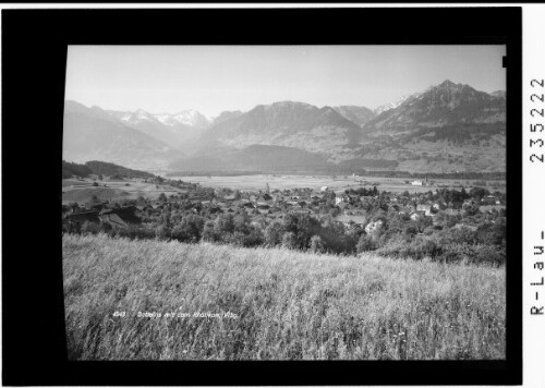 Satteins mit dem Rhätikon / Vorarlberg