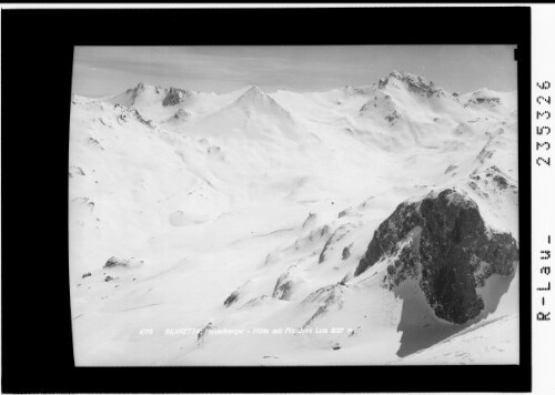 Silvretta / Heidelberger Hütte mit Piz davo Lais 3027 m : [Heidelberger Hütte mit Piz Mottana und Piz Davo Lais]