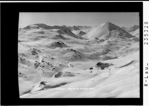 Silvretta / Heidelberger Hütte mit Ils Calcuogns 2792 m : [Heidelberger Hütte mit Ils Calcuogns und Piz Mottana]